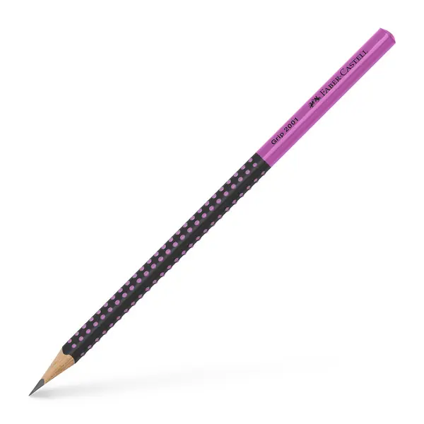 Faber Castell Grafietpotlood Grip 2001 - Zwart/Roze Direct Beschikbaar