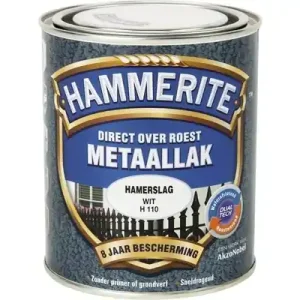 Beste Prijs Hammerite Metaallak Direct over Roest Hamerslag - H110 Wit