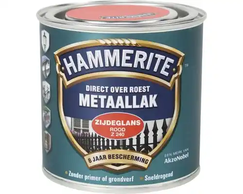 Weekendaanbieding Hammerite Metaallak Direct over Roest Zijdeglans - Z218 Grijs