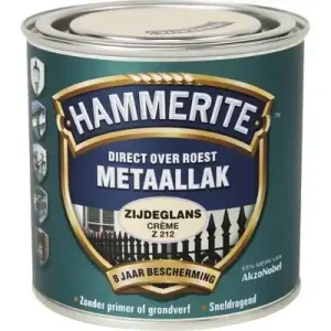 Hammerite Metaallak Direct over Roest Zijdeglans - Z212 Creme Koop Online