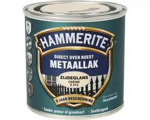 Hammerite Metaallak Direct over Roest Zijdeglans - Z212 Creme Koop Online