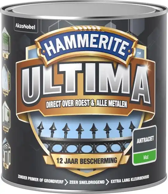 Laatste Versie Hammerite Ultima Mat - Antraciet