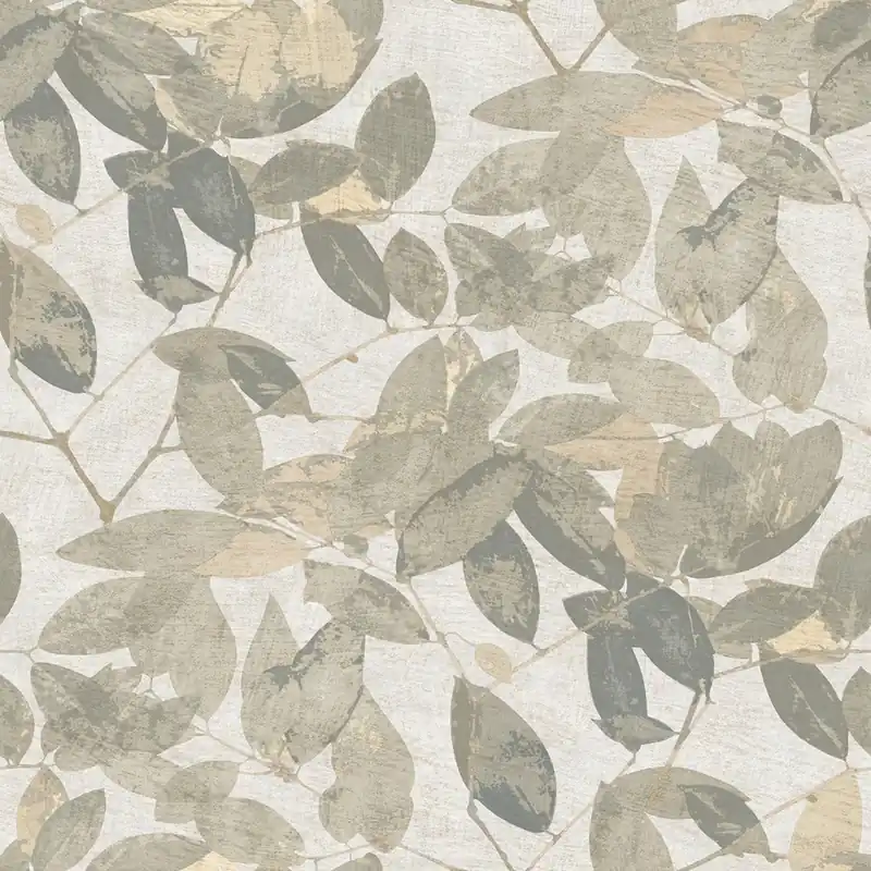 Shop Nu Decoprint Herbarium Behang met bladeren print - HE27270