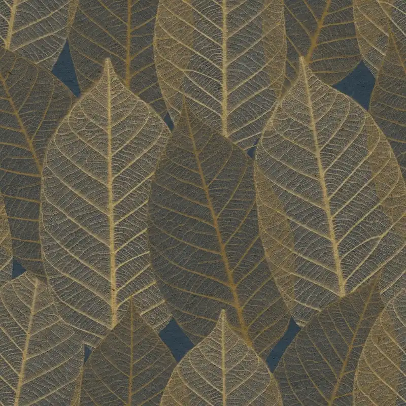 Aanbieding Decoprint Herbarium Behang met grote bladeren - HE27252