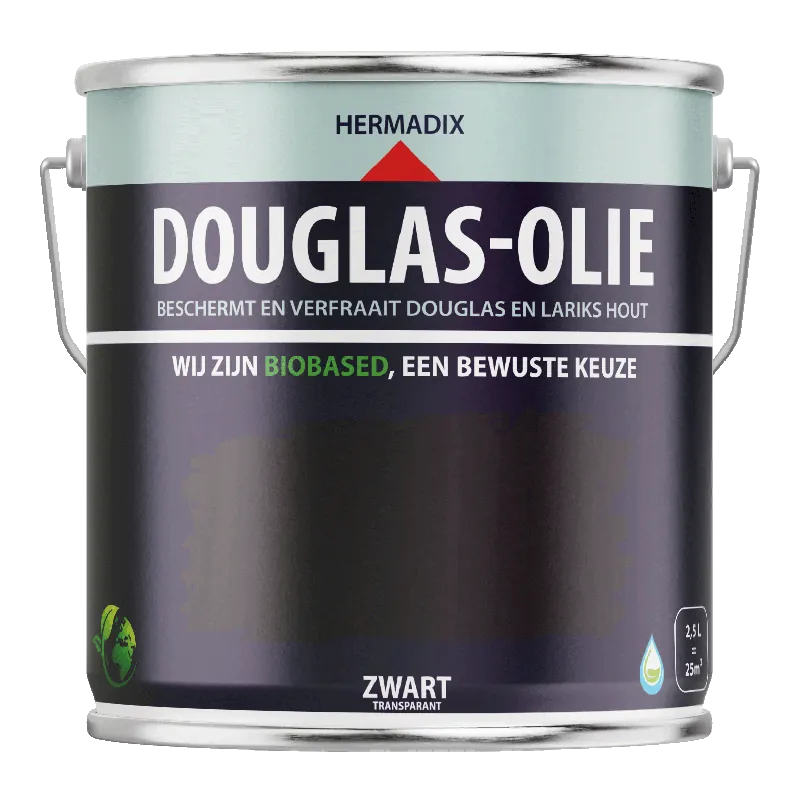 Merkproduct Hermadix Douglas Olie - Zwart