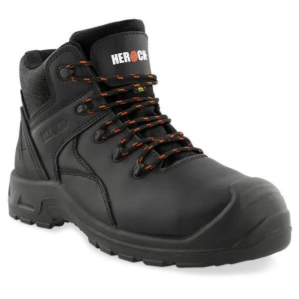 Goedkoop Herock Talin S3S Sr Fo Esd Sc Lg Hoge Veiligheidsschoenen - Zwart
