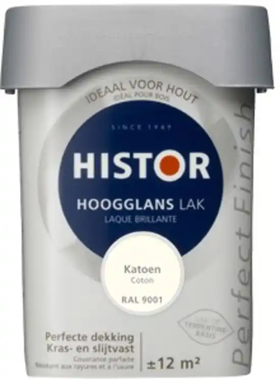 Korting Histor Perfect Finish Hoogglans Lak - RAL 9001