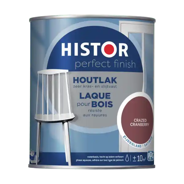 Histor Perfect Finish Houtlak Zijdeglans - Crazed Cranberry Voordeelprijs