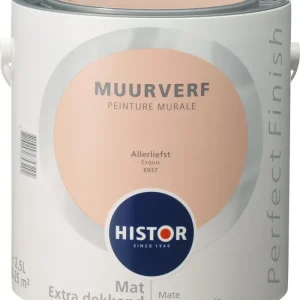 Fabrieksprijs Histor Perfect Finish Muurverf Mat - Allerliefst - 2,5 liter