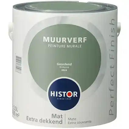 Histor Perfect Finish Muurverf Mat - Geordend - 2,5 liter Favoriet