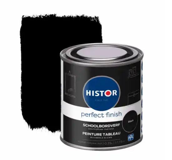 Uitverkoop Histor Perfect Finish Schoolbordverf - Black