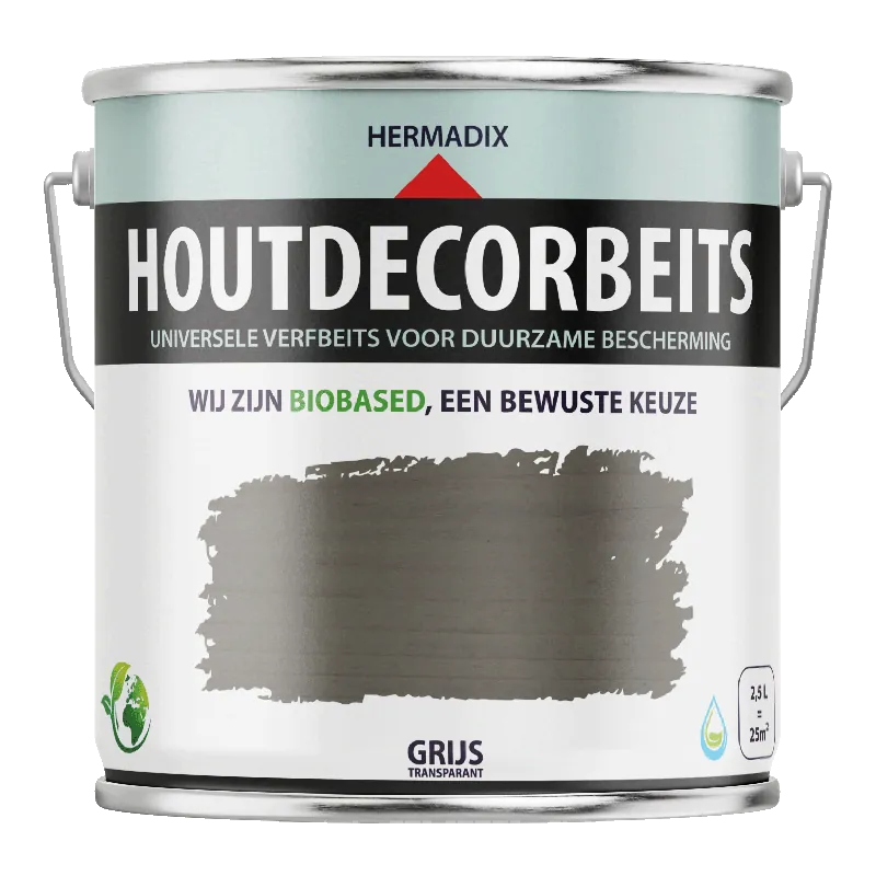 Hermadix Houtdecor Verfbeits Transparant - Grijs Meest Verkocht