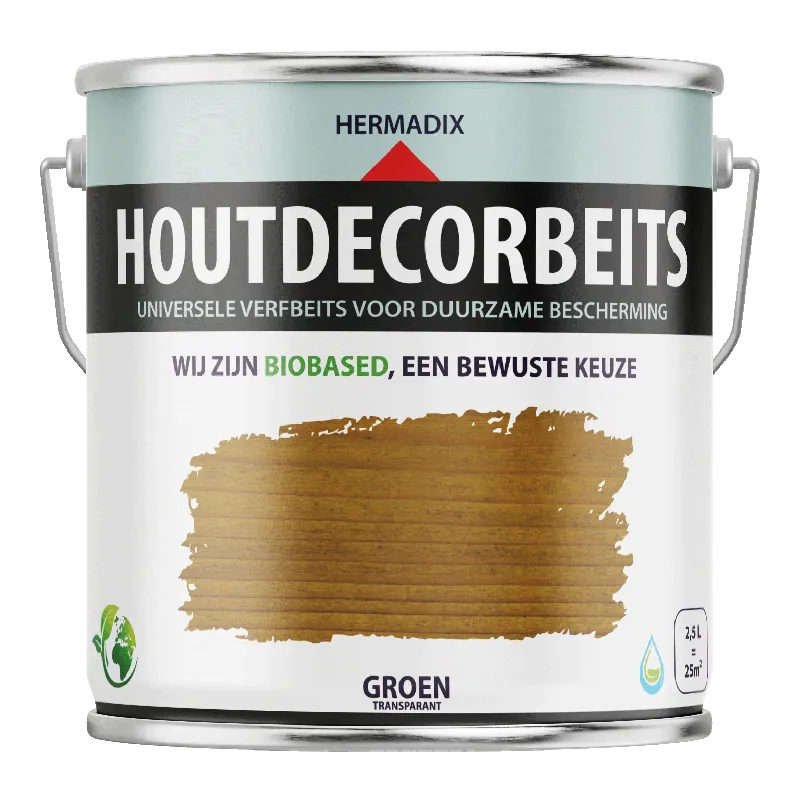 Voordeelprijs Hermadix Houtdecor Verfbeits Transparant - Groen