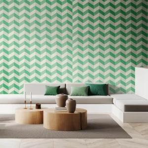 Ohpopsi So Stripey - STR50130W - Illusion Chevron Jade Snelle Levering
