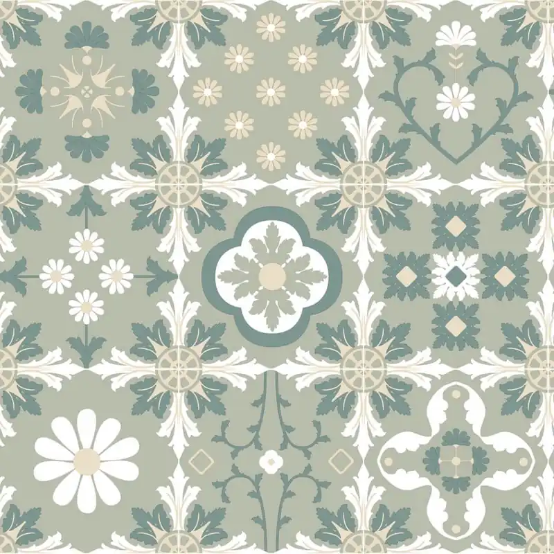Dutch Illusion - M894-04 - Tegels Groen Uitverkoop