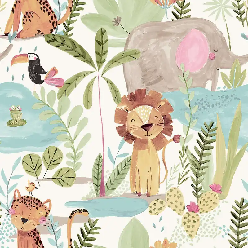 Alleen Vandaag Dutch First Class World of Imagination - DL27558 - In The Jungle Blue