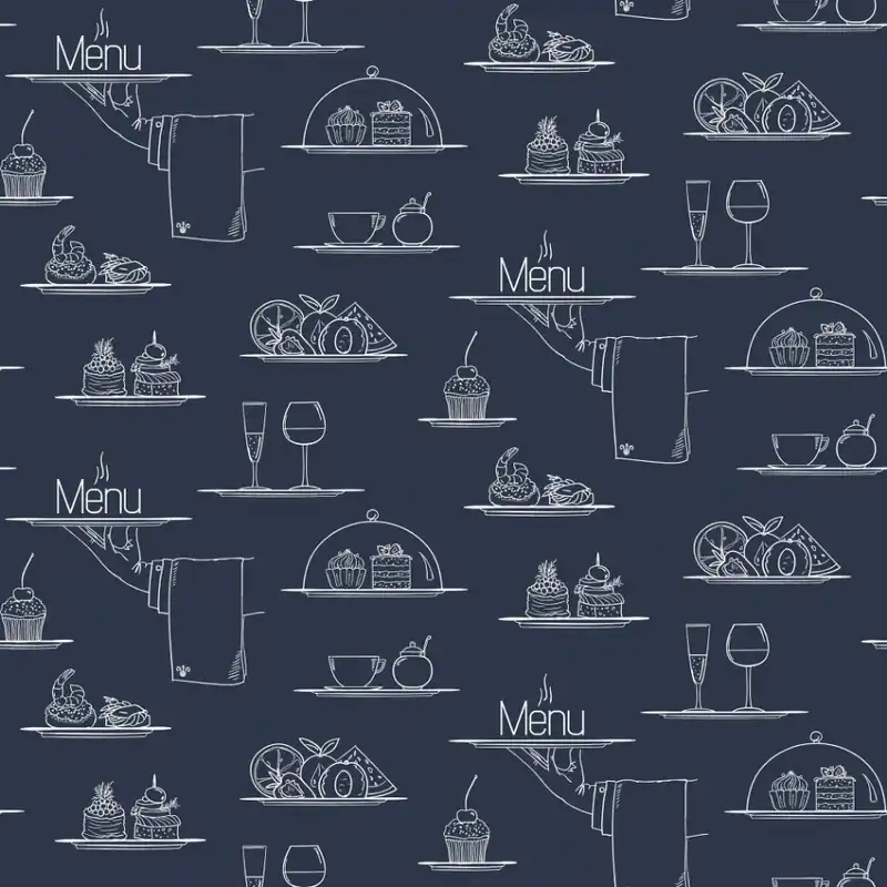 Direct Verzonden Galerie Just Kitchens Behang met menu eten en drinken - G45407