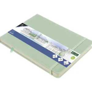 Kangaro Schetsboek - Landscape Mint - Hardcover - 80 vellen - 140g - Roomwit Papier met Elastiek en Lint Fabrieksprijs
