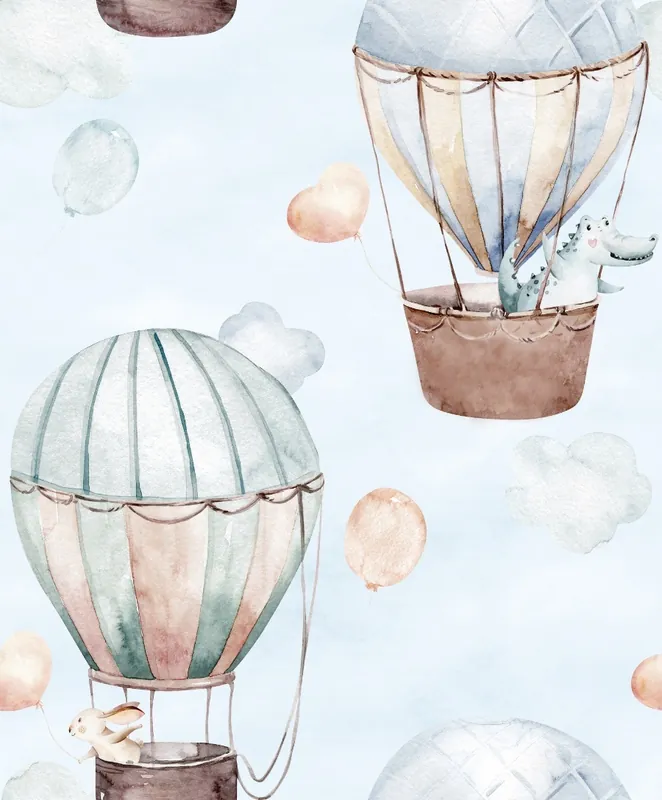 Noordwand Kids Walls Behang met luchtballonnen - 45863 Superprijs