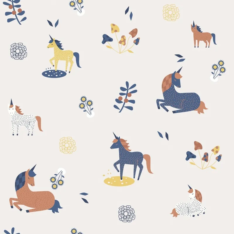 Dagaanbieding Noordwand Kids Walls Behang met unicorns - 45821