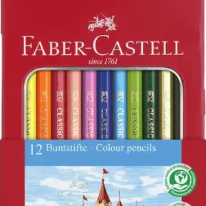 Merkproduct Faber Castell Kleurpotlood Castle zeskantig metalen etui