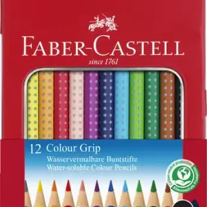 Faber Castell Kleurpotlood Colour Grip 2001 - metalen etui a 12 stuks Rechtstreeks Van De Fabrikant