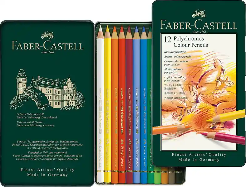 Faber Castell Kleurpotlood Polychromos 3,8mm kerndikte etui Actieprijs