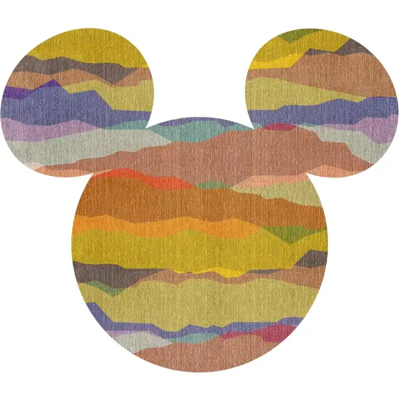 Alleen Vandaag Noordwand Komar Dots Behangcirkel Disney - Mickey Mouse -Head - DD1-011