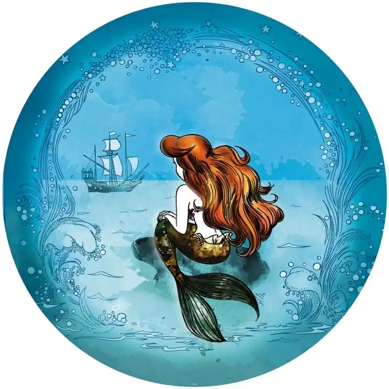 Noordwand Komar Dots Behangcirkel Disney Princess - Ariel - Dreaming - DD1-020 Bestel Nu