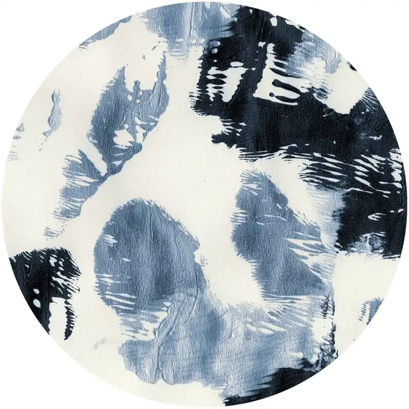 Komar Dots; Komar Home Behangcirkel Arty Blue - D1-044 Direct Verzonden
