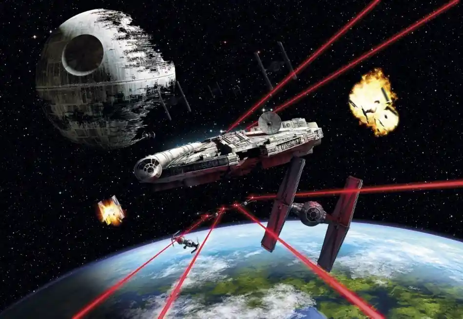 Komar Home Fotobehang Star Wars - Mill Falcon - 8-489 Direct Beschikbaar