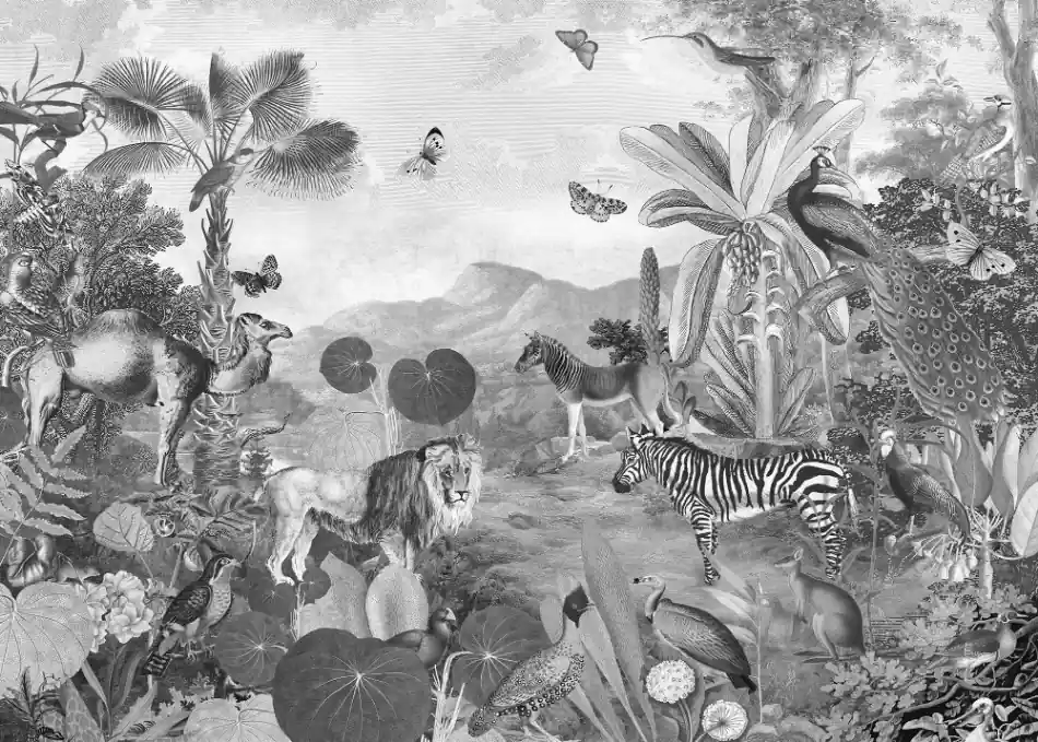 Fabrieksprijs Komar Home; Komar Colours Fotobehang Flora and Fauna - X7-1016