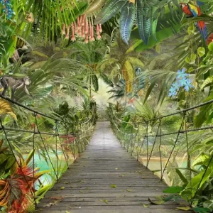 Seizoensaanbieding Komar Home; Komar Colours Fotobehang Wild Bridge - 8-977