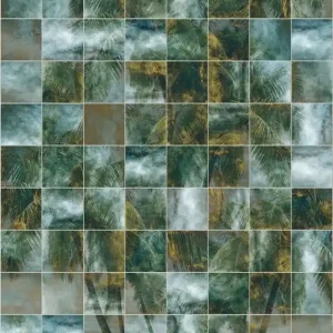 Beste Prijs Noordwand Komar Ink Fotobehang Palm Puzzle - INX4-045