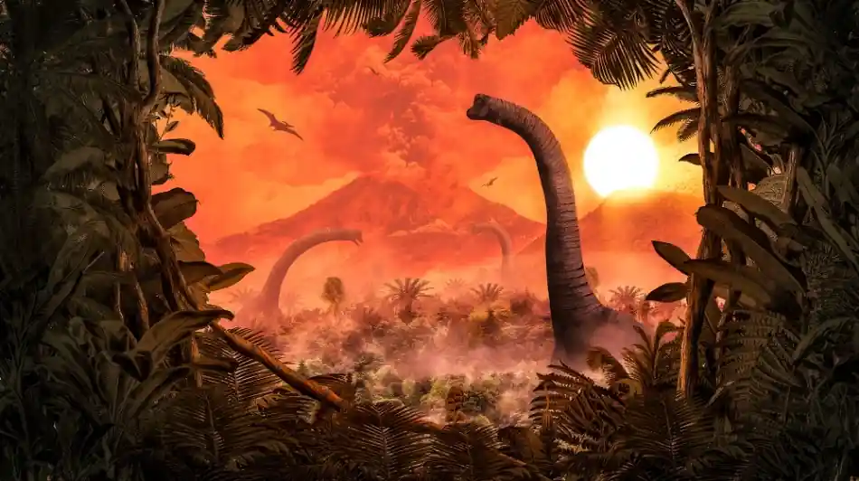 Actieprijs Komar Into Adventure Fotobehang Brachiosaurus Panorama - IAX10-0021