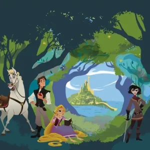 Must-Have Komar Into Adventure Fotobehang Disney Princess - Rapunzel Tangled - IADX7-001