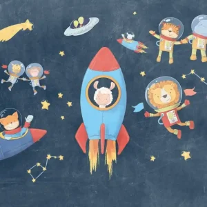 Speciale Aanbieding Komar Into Adventure Fotobehang Friends in Space - IAX7-0036