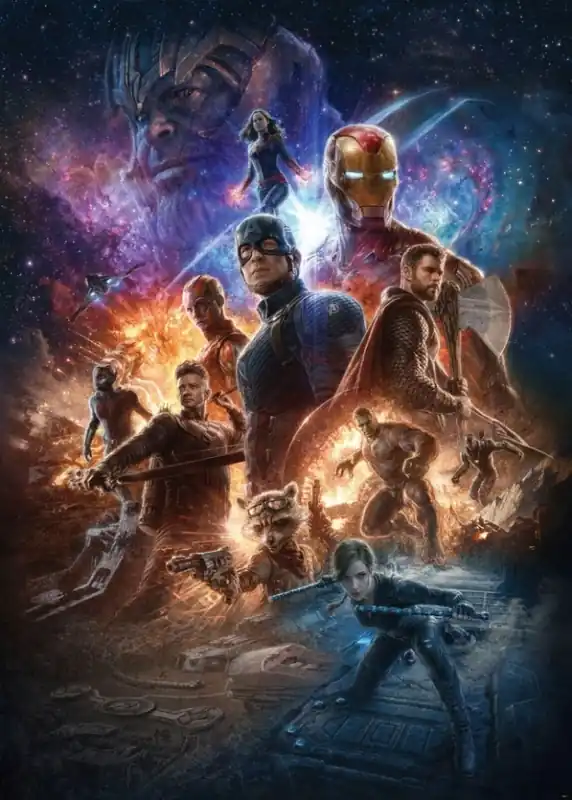 Koop Online Komar Into Adventure Fotobehang Marvel - Avengers - Battle of Worlds - IADX4-078