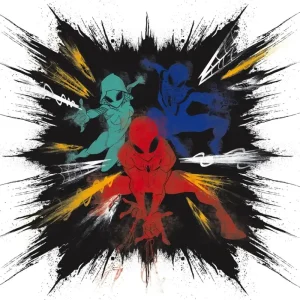 Premium Komar Into Adventure Fotobehang Marvel - Spiderman - Color Explosion - IADX6-080