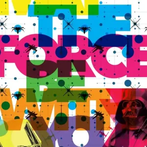 Snelle Levering Komar Into Adventure Fotobehang Star Wars - Pop Neon Geometrics Vader - vd-030
