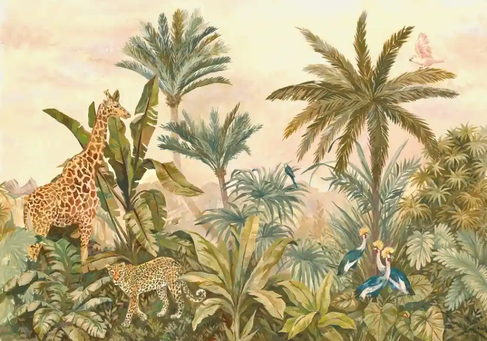 Shop Nu Komar Into Adventure Fotobehang Tropical Vintage Garden - IAX8-0005