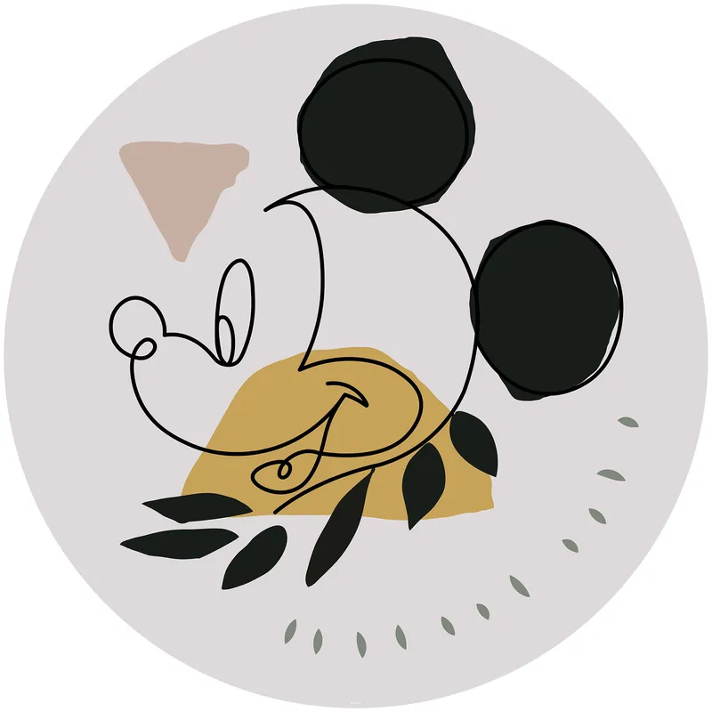 Exclusieve Aanbieding Komar Into Adventure; Komar Dots Behangcirkel Disney - Mickey Mouse - Modern Art - DD1-043