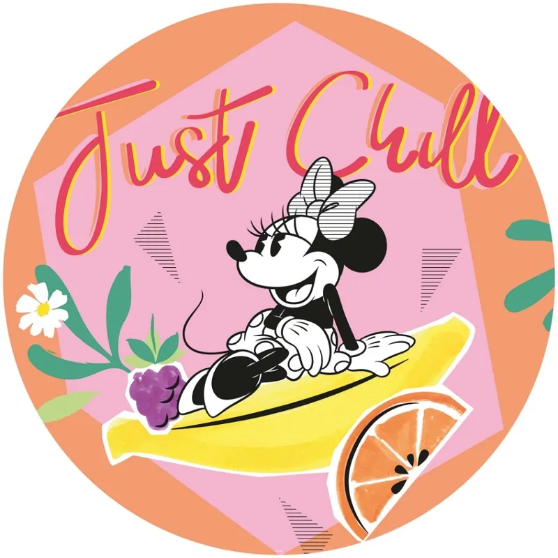Komar Into Adventure; Komar Dots Behangcirkel Disney - Minnie Mouse - Chill - DD1-018 Korting