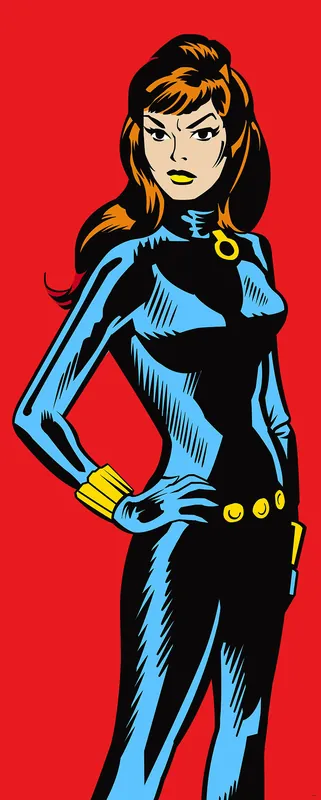 Laatste Kans Komar Into Wonderland Fotobehang Marvel PowerUp Widow - DX2-150