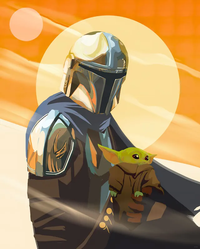 Komar Into Wonderland Fotobehang The Mandalorian Hunt for Grogu - IADX4-094 Weekendaanbieding