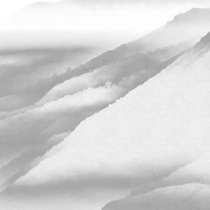 Beperkt Aanbod Noordwand Komar Raw Fotobehang White Noise Mountain - R2-010