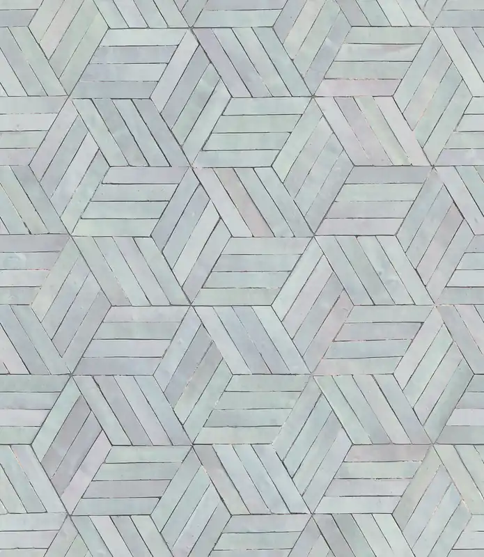 Novamur Leyla Behang met hexagon patroon - 89003 Aanbieding