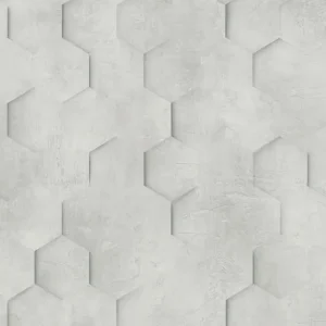 Merkproduct Marburg Loft Behang met 3D hexagon print - 34159