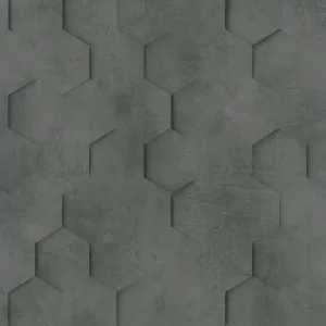 Marburg Loft Behang met 3D hexagon print - 34161 Gereduceerde Prijs