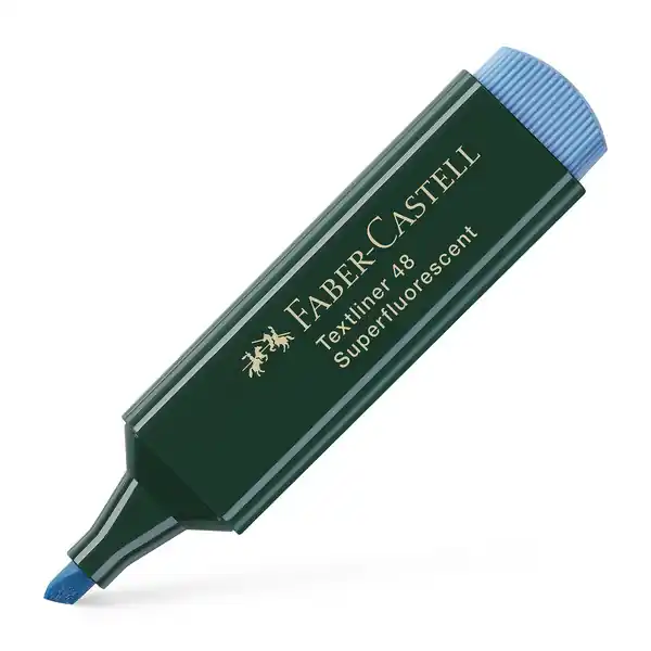 Faber Castell Markeerstift - 48 neon blauw Voordeelprijs